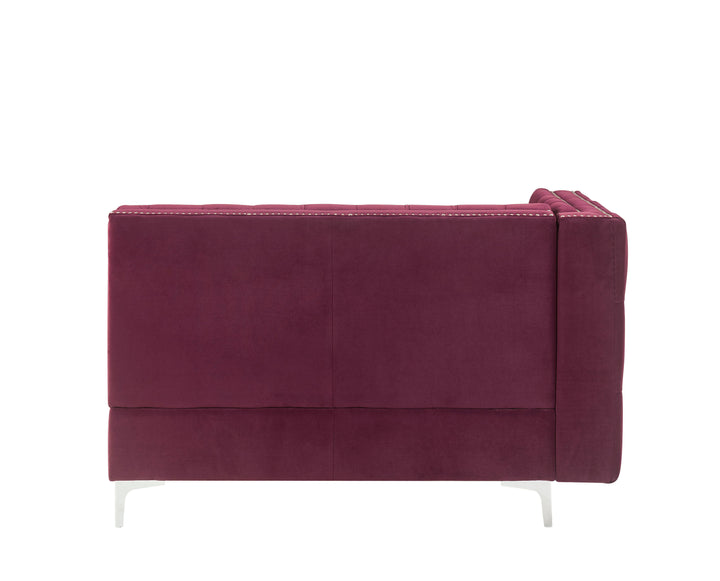 jaszira-modular-armless-loveseat-with-2-pillows-burgundy-velvet