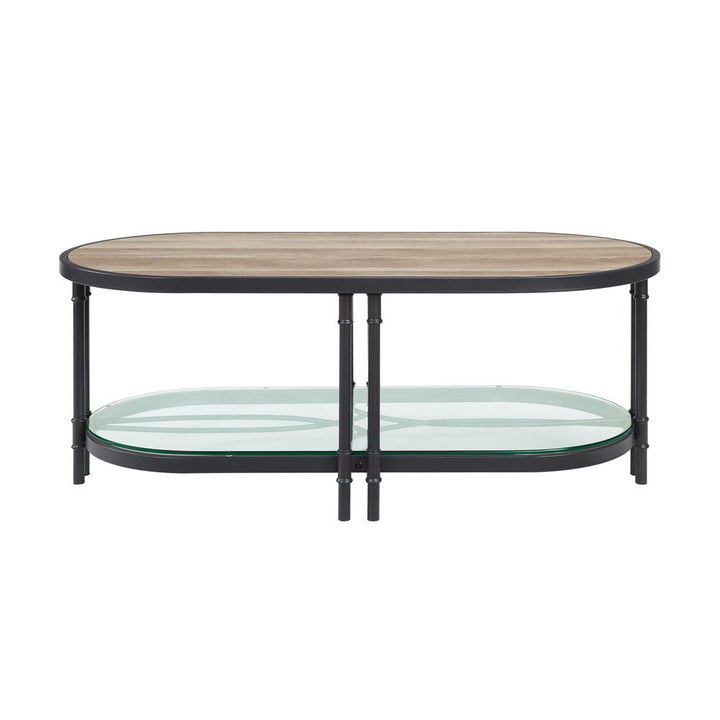 Brantley - Coffee Table - Oak & Sandy Black