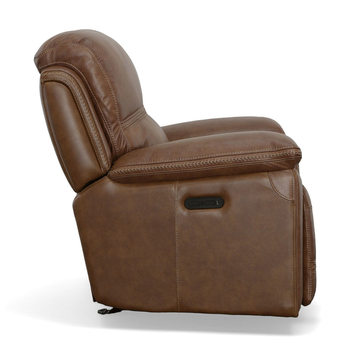 Fenwick Power Gliding Recliner With Power Headrest Cognac