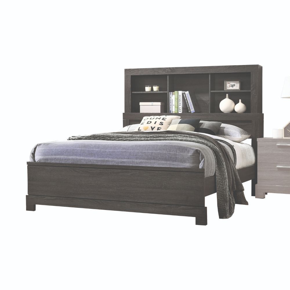 ACME Furniture Lantha Eastern King Bed Gray Oak