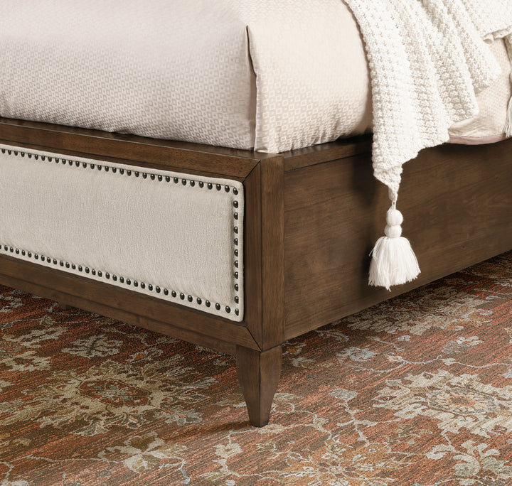 Bellevue  King Upholstered Bed  Whiskey Brown