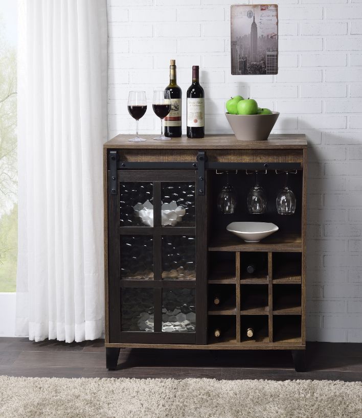 treju-wine-cabinet-obscure-glass-rustic-oak-black