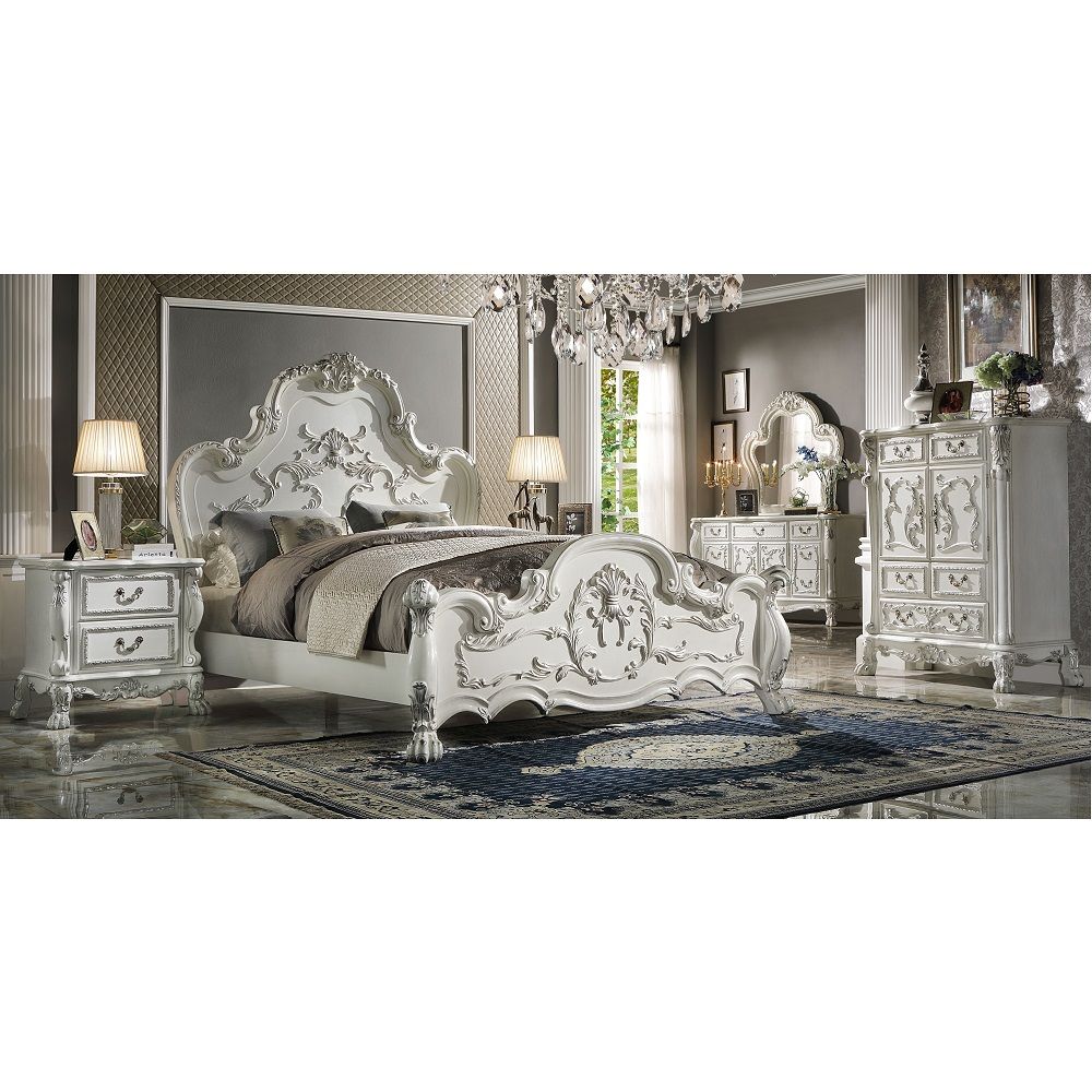 Dresden - California King Bed - Bone White