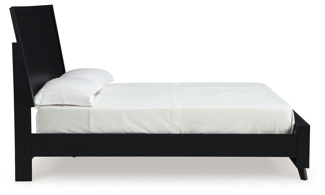 Danziar - Queen Panel Bed - Black by Ashley Furniture product image