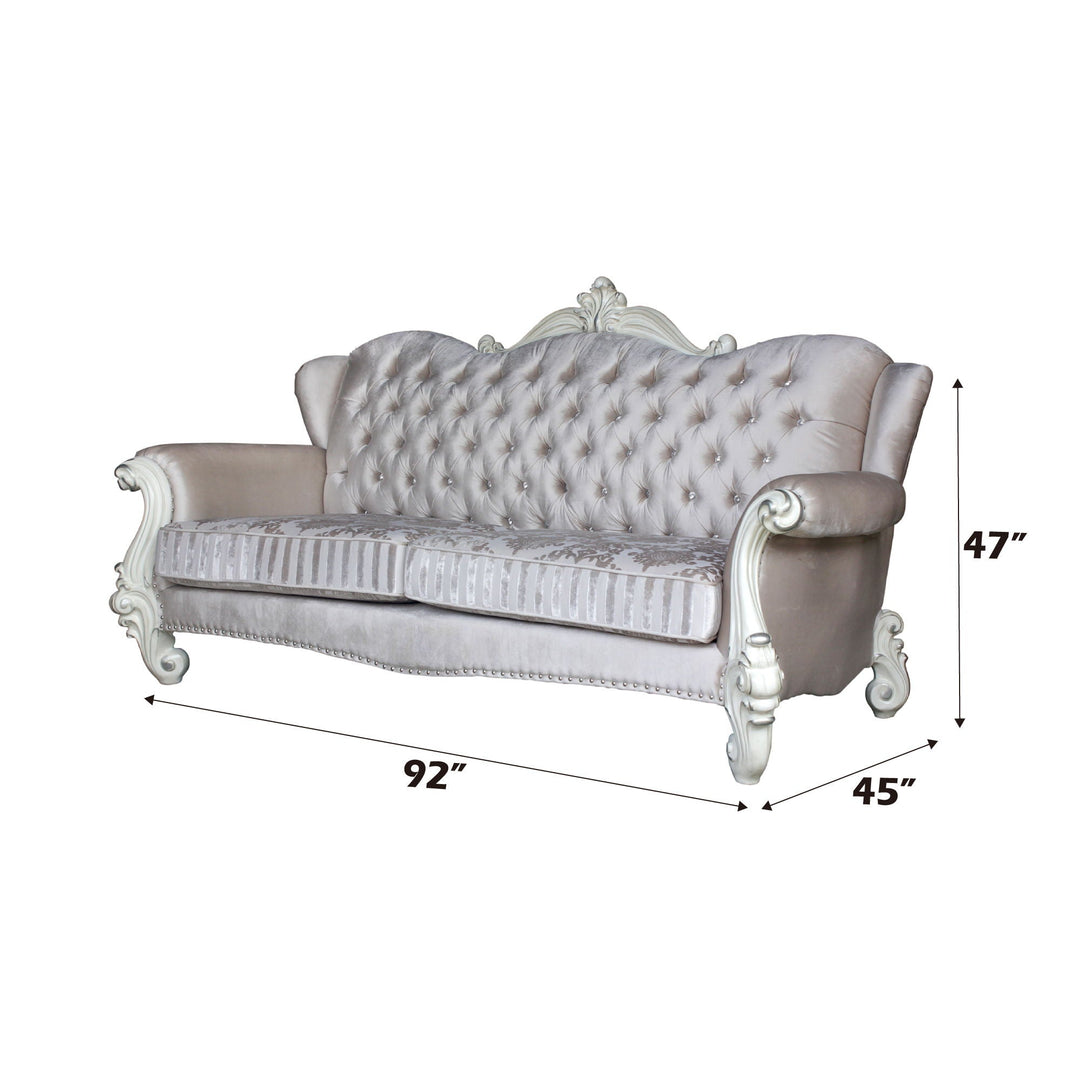 versailles-47-sofa-with-5-pillows-ivory-fabric-bone-white