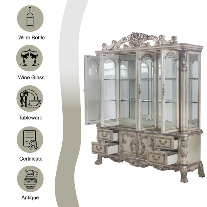 Dresden - Buffet & Hutch - Vintage Bone White