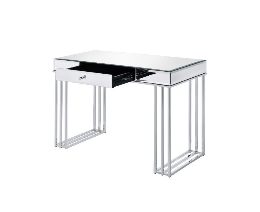 Critter - Writing Desk - Mirrored And Chrome