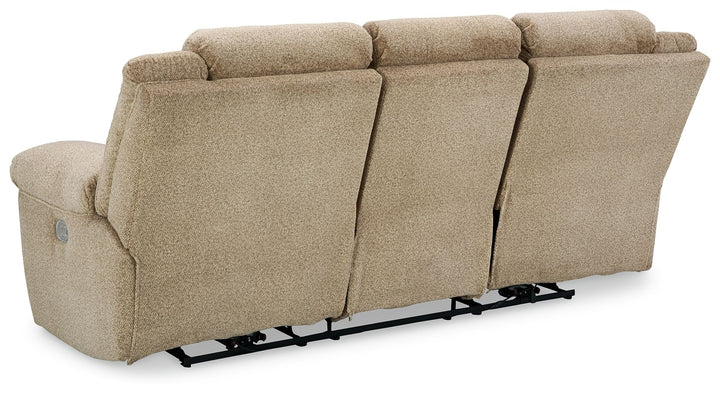 Tip-off - Power Reclining Sofa With Adj Headrest - Wheat