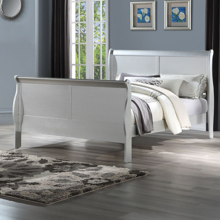 ACME Furniture Louis Philippe III Eastern King Bed Platinum