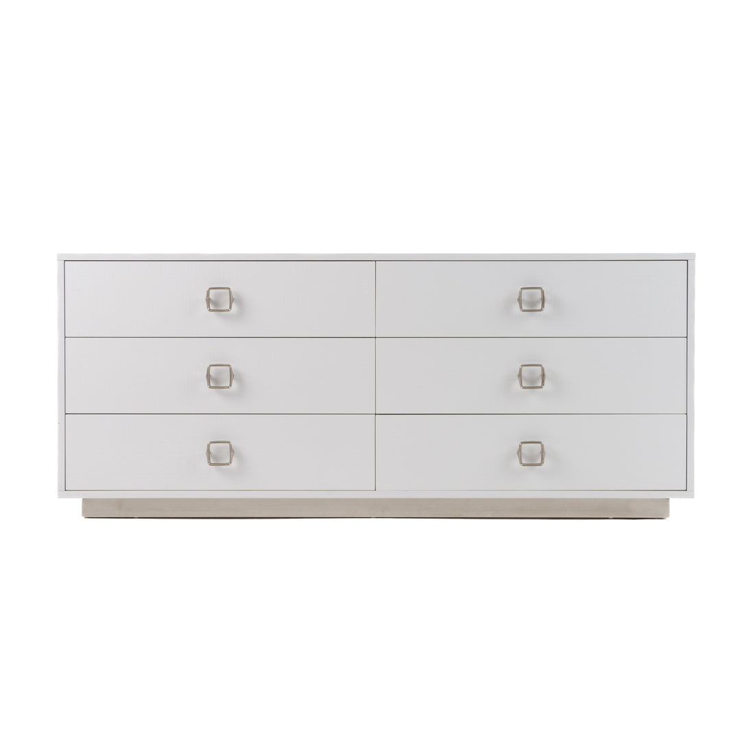 Victoria - Modern White Crocodile Dresser
