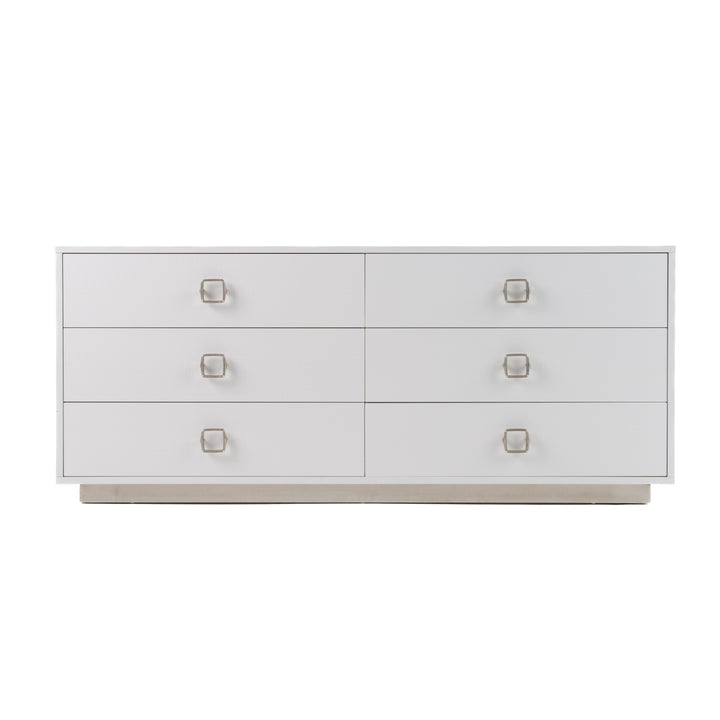 Victoria - Modern White Crocodile Dresser