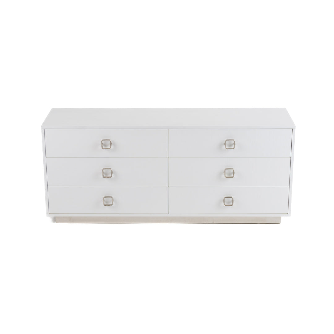 Victoria - Modern White Crocodile Dresser