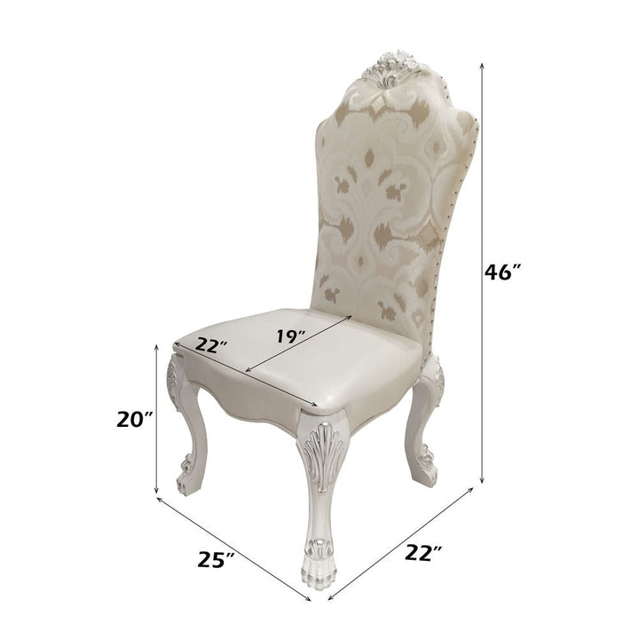 Dresden - Side Chair Set of 2) - Fabric & Bone White