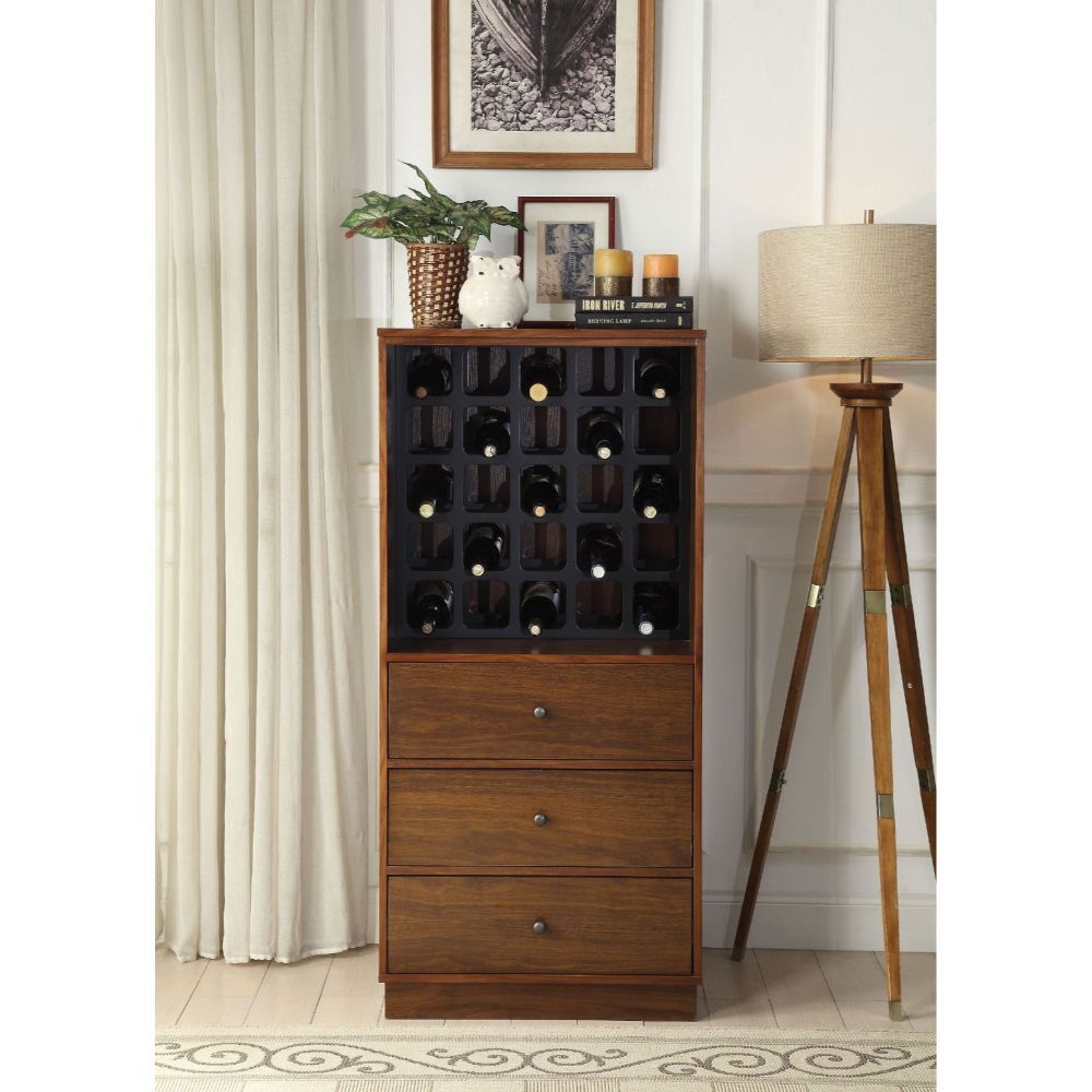 ACME Furniture Wiesta Wine Cabinet Walnut