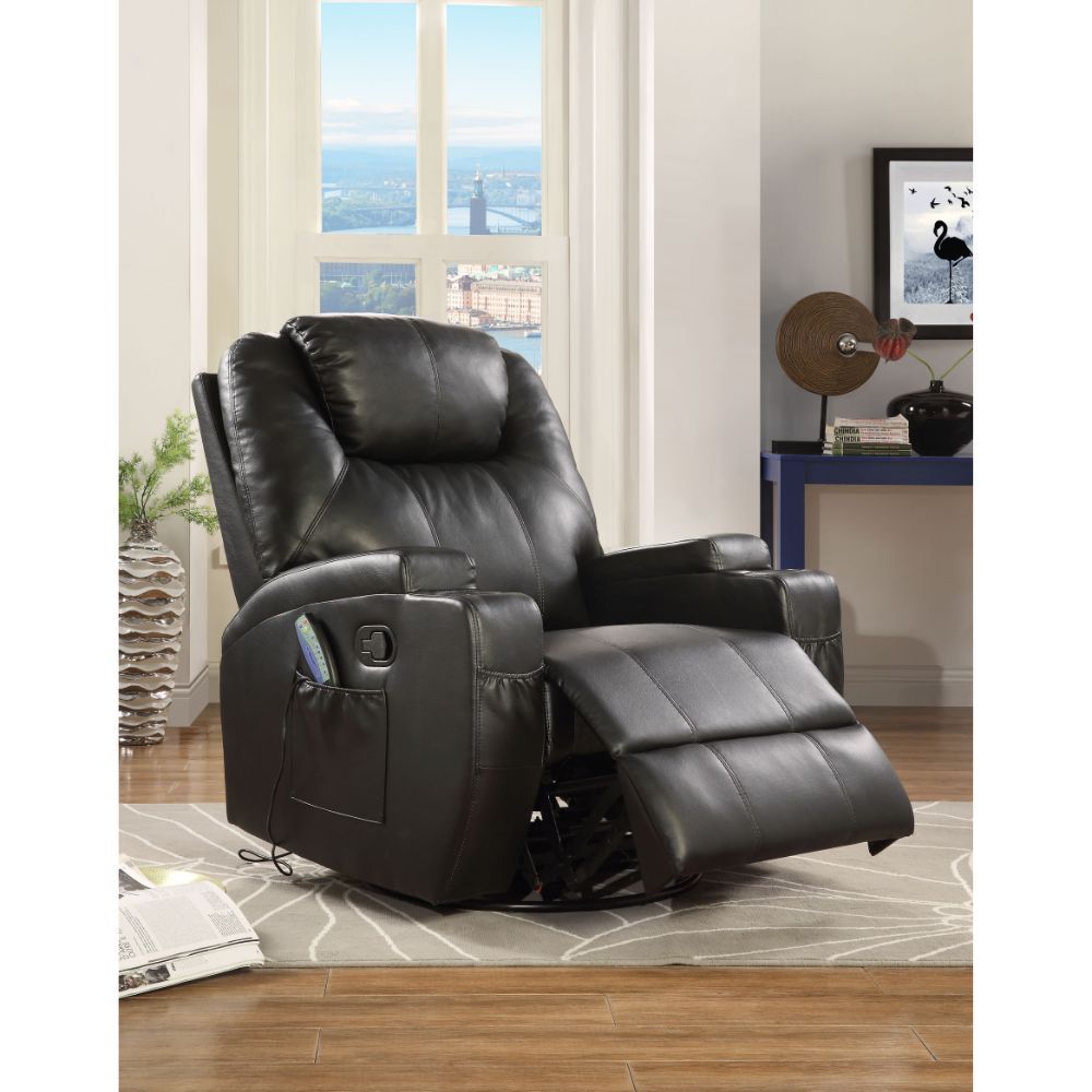 waterlily-motion-rocker-recliner-with-swivel-black-synthetic-leather