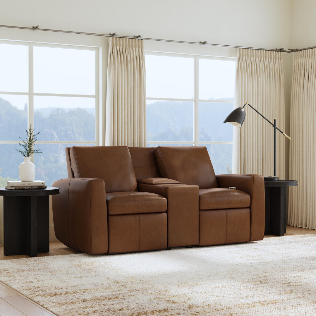 Flexsteel 1865-604P-73472 Aria  Power Reclining Loveseat With Console  Sedona