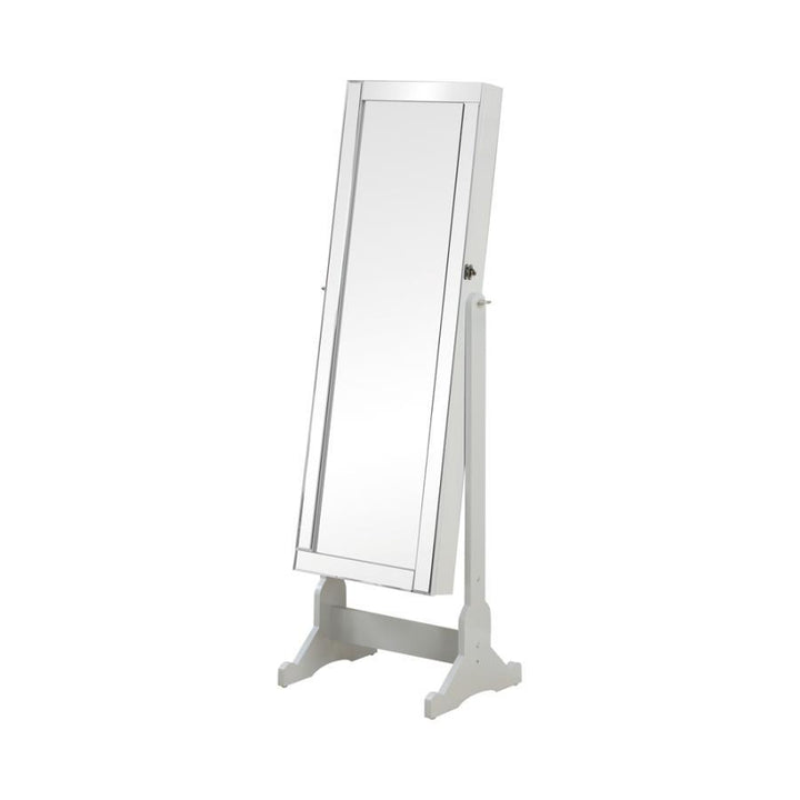 Coaster Furniture Yvonne - Cheval Mirror With Jewelry Storage - Dove Gray