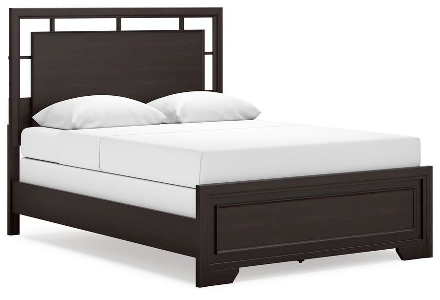 Covetown - Queen Panel Bed - Dark Brown by Ashley Furniture product image