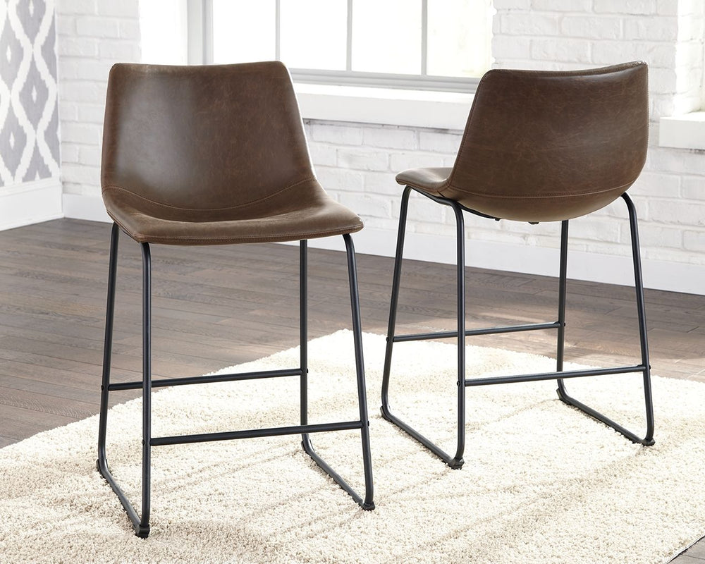 Centiar - Upholstered Barstool (Set of 2) - Brown