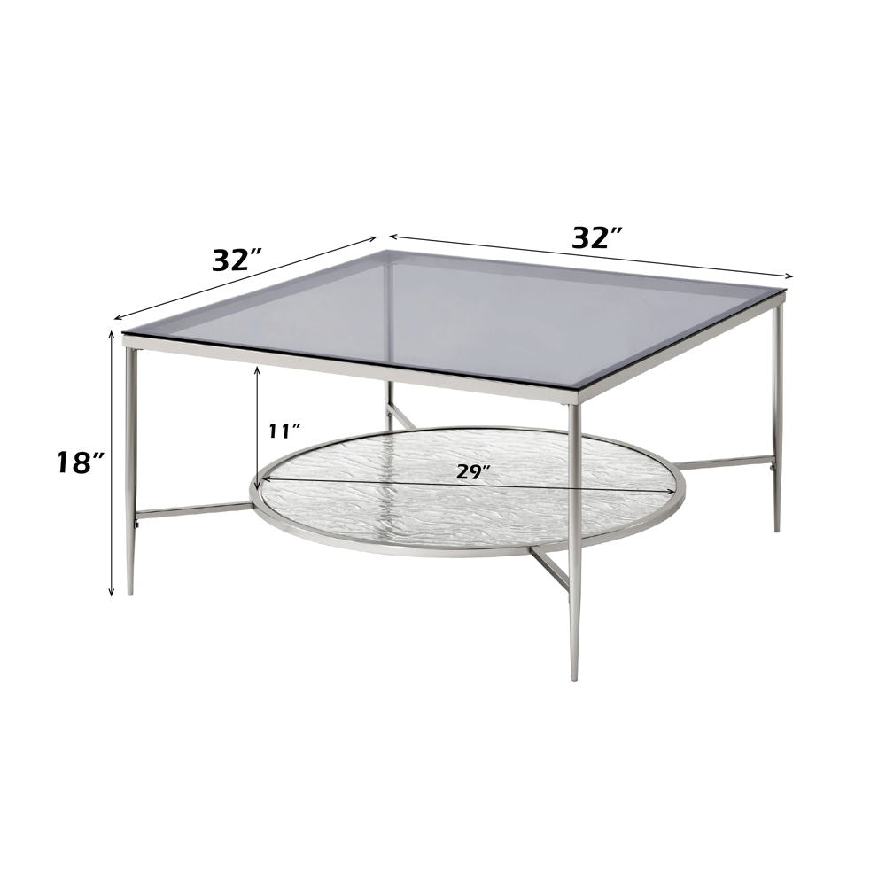 Adelrik - Coffee Table - Glass & Chrome