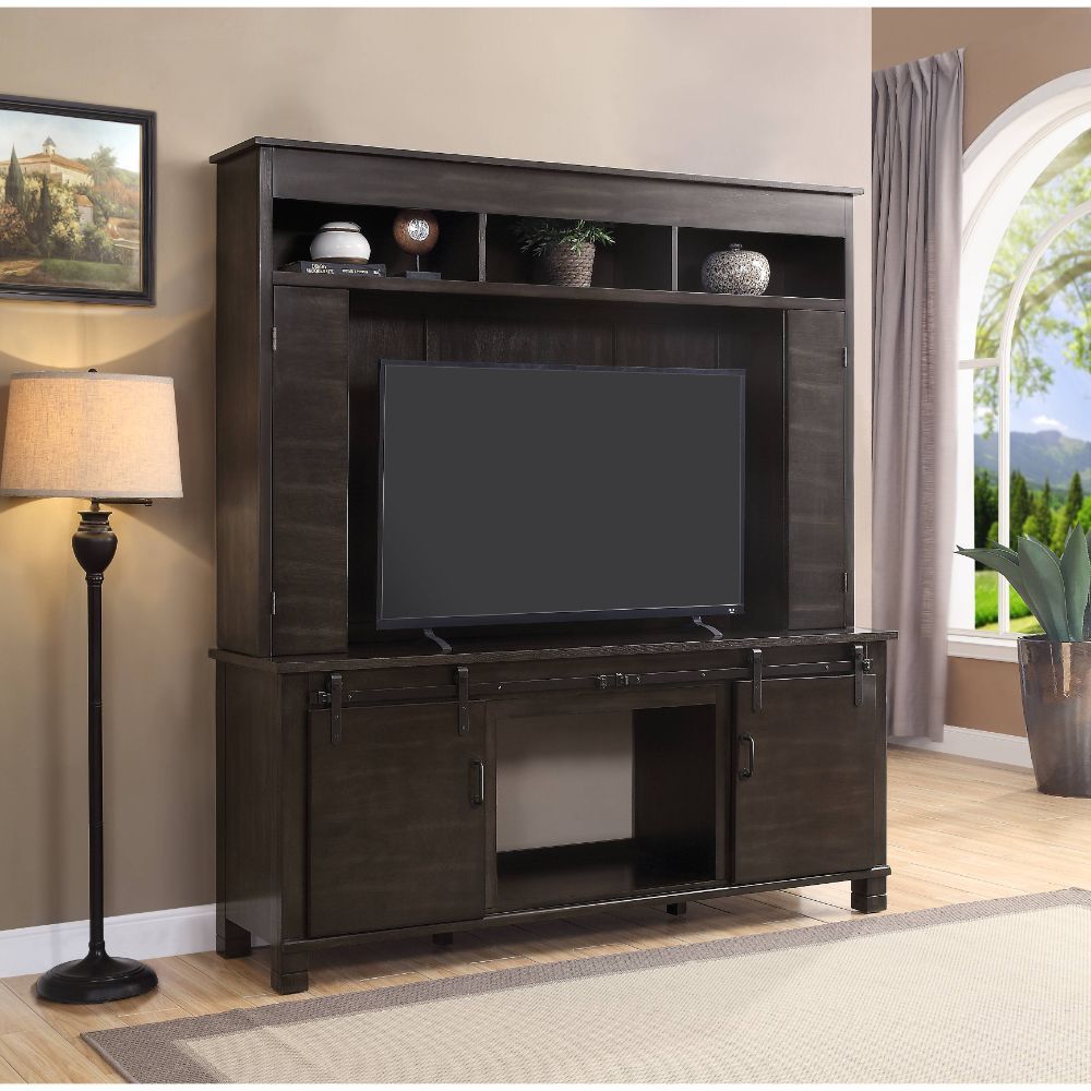 Apison - Entertainment Center Include 91617Fir) - Espresso