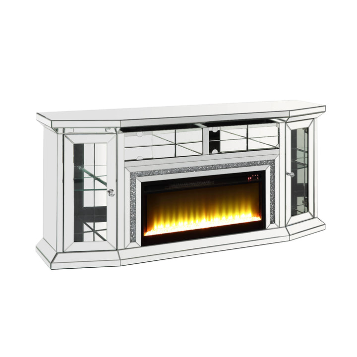 Noralie TV Stand with Fireplace &amp; LED