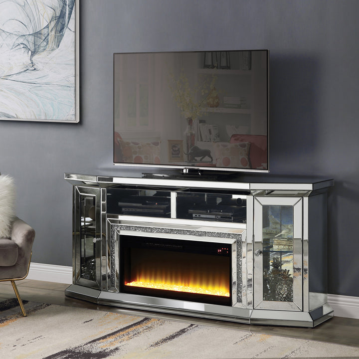 Noralie TV Stand with Fireplace &amp; LED