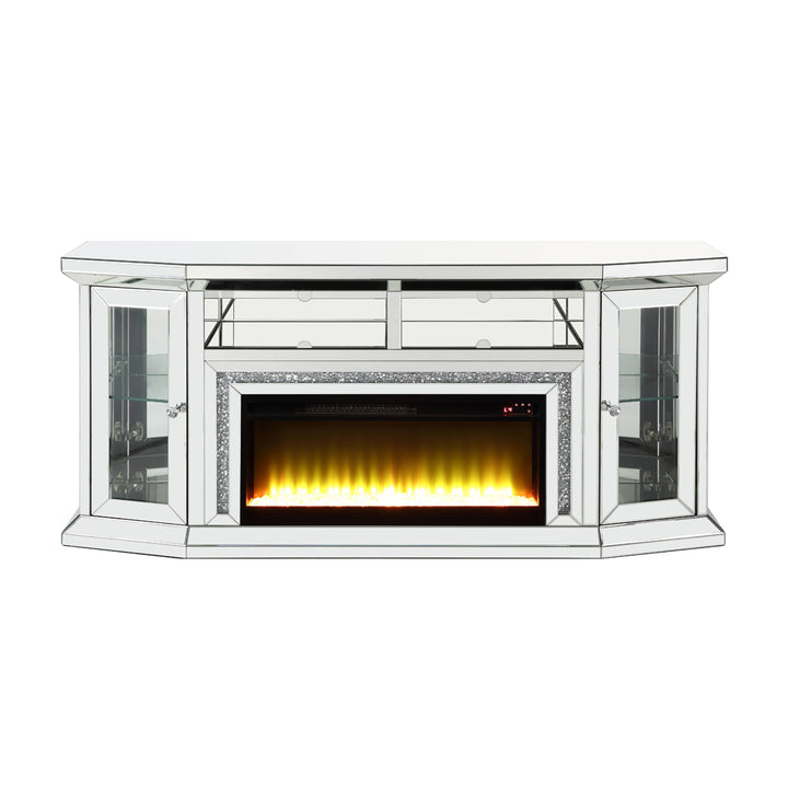 Noralie TV Stand with Fireplace &amp; LED