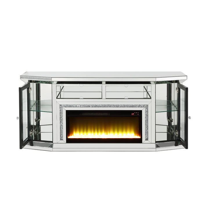 Noralie TV Stand with Fireplace &amp; LED