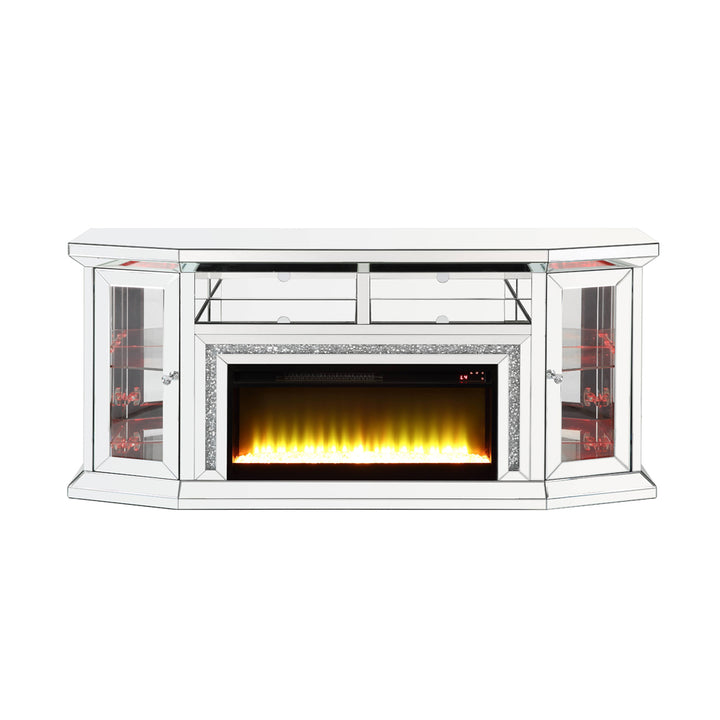 Noralie TV Stand with Fireplace &amp; LED