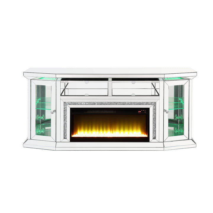Noralie TV Stand with Fireplace &amp; LED
