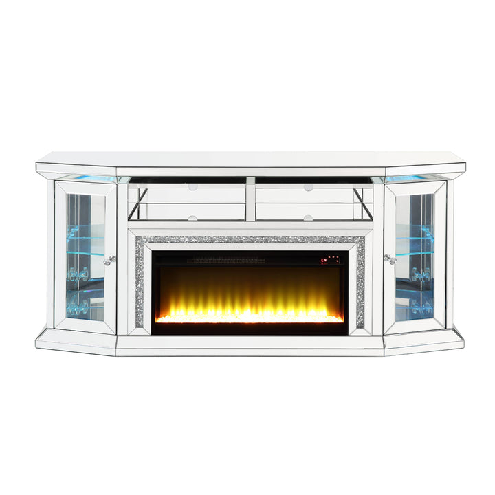 Noralie TV Stand with Fireplace &amp; LED