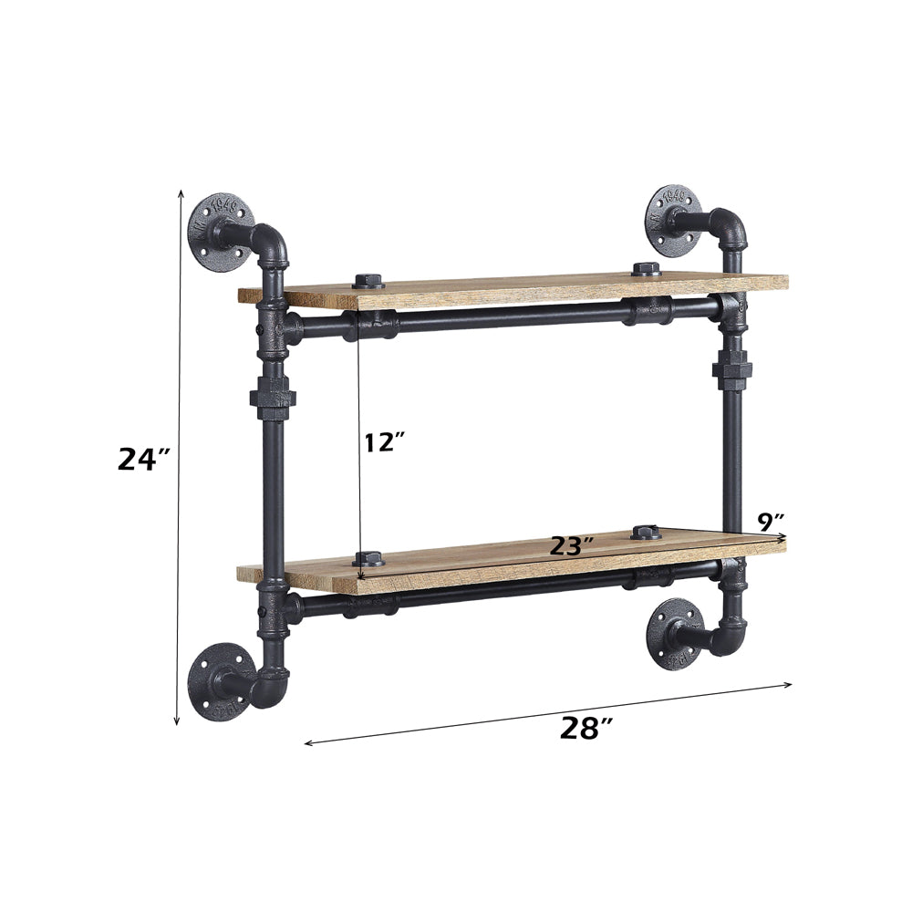 Brantley Wall Rack with 2 Shelves