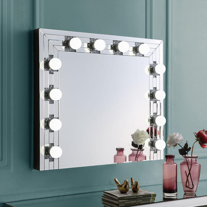 Noralie Accent Mirror - Mirrored &amp; Faux Diamonds (AC00761)