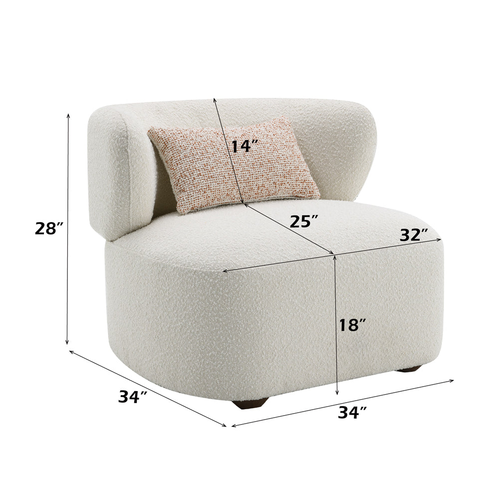 Darius Accent Chair with Pillow