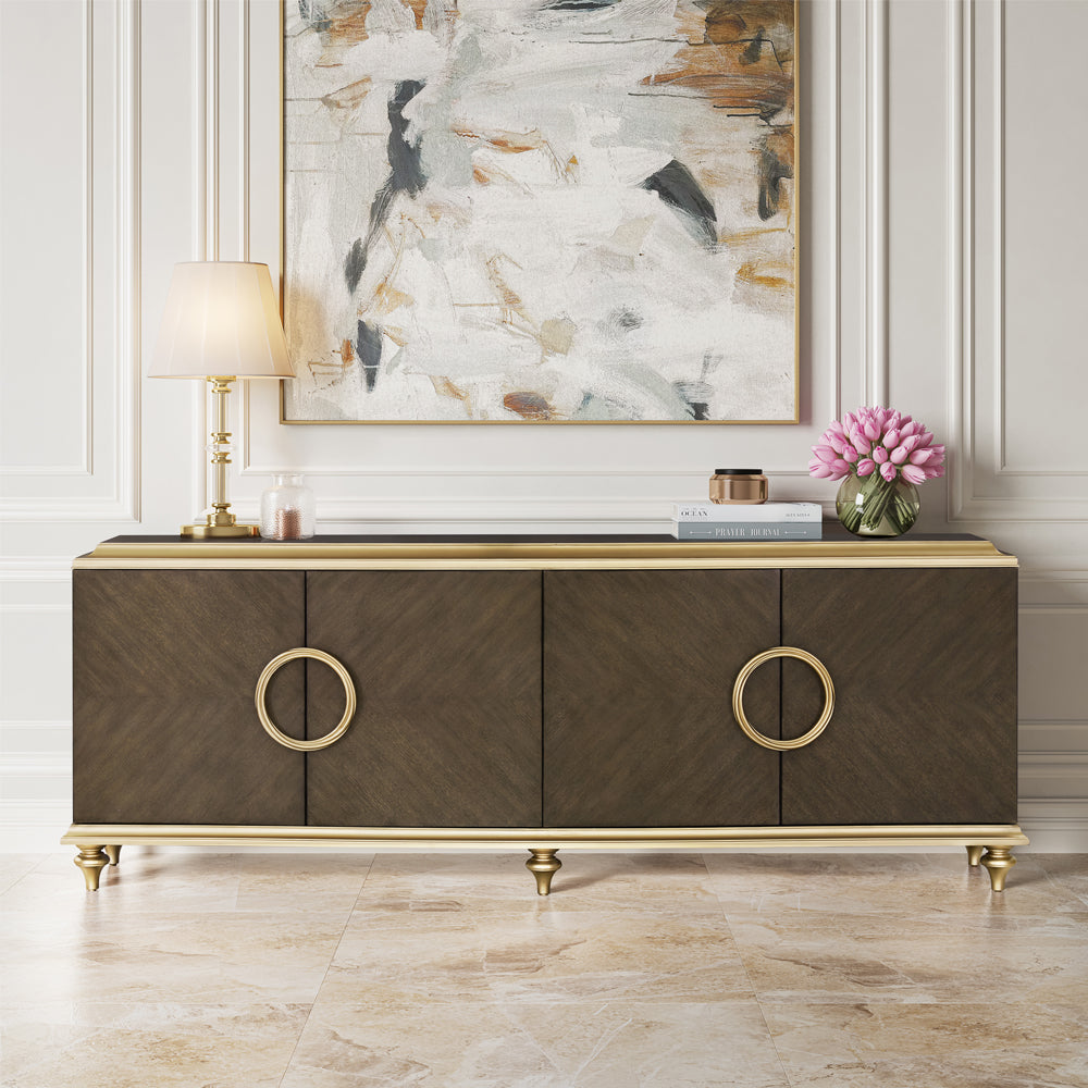 Ashtin Console Cabinet - Brown