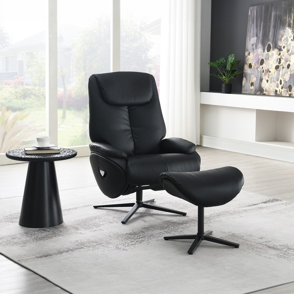 ACME Furniture Labonita Motion Accent Chair with Swivel & Ottoman AC02992