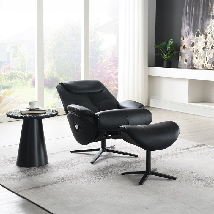 ACME Furniture Labonita Motion Accent Chair with Swivel &amp; Ottoman AC02992