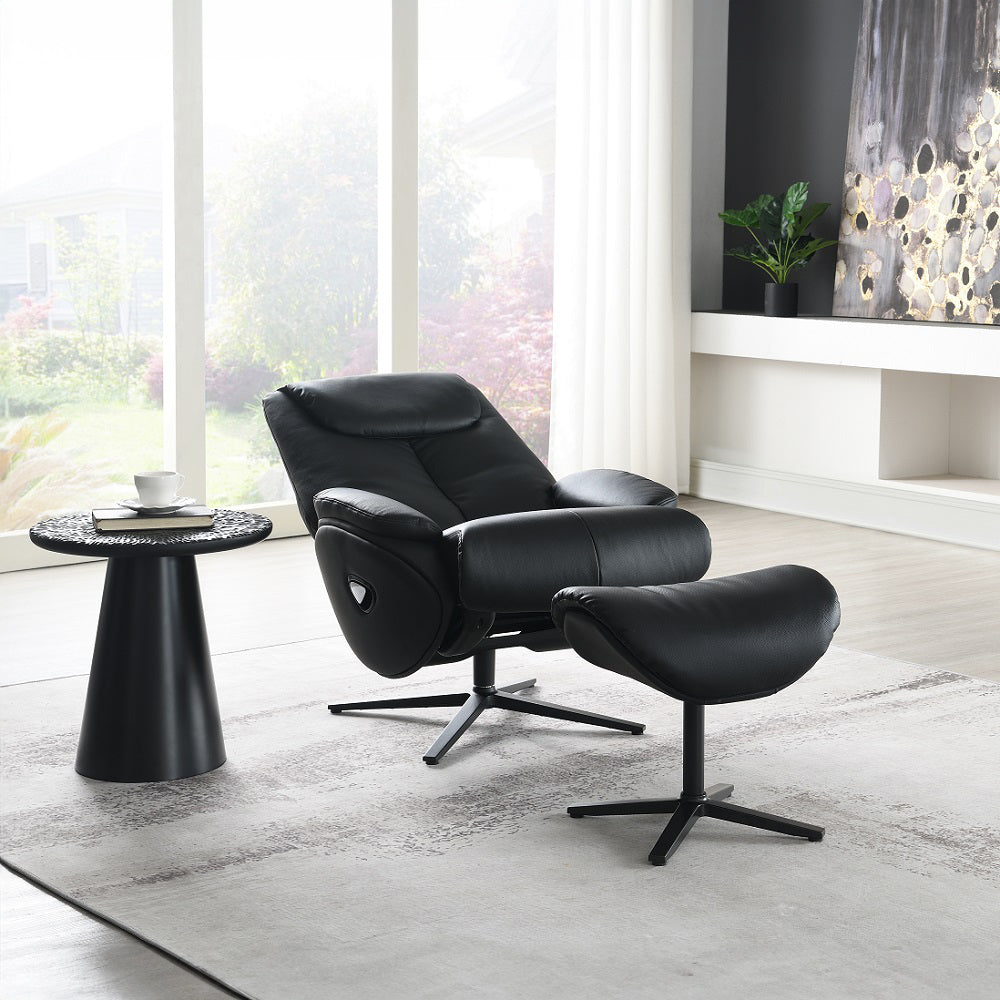ACME Furniture Labonita Motion Accent Chair with Swivel & Ottoman AC02992