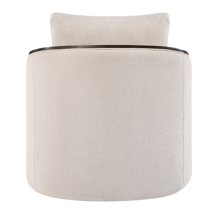 Lenora Swivel Accent Chair - Beige Chenille
