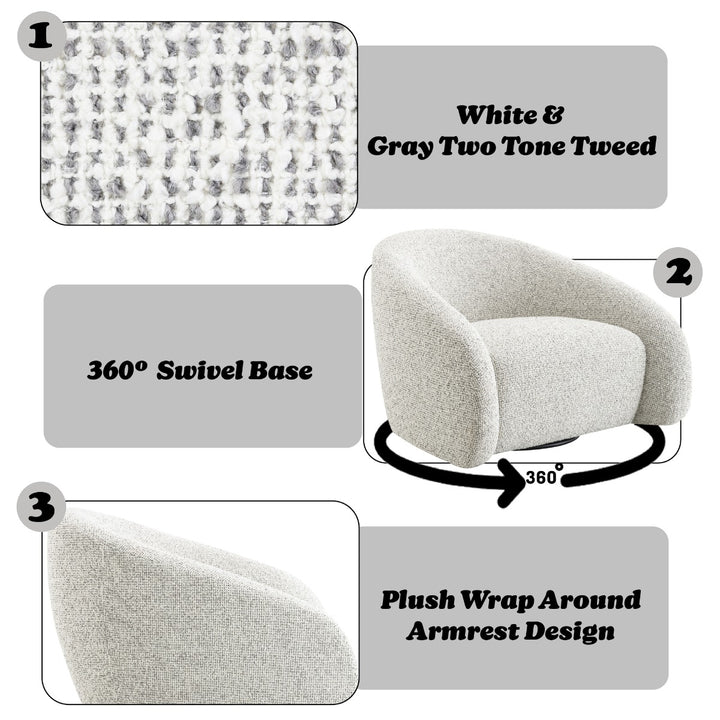 ACME Furniture Zoey Accent Chair with Swivel  AC03813