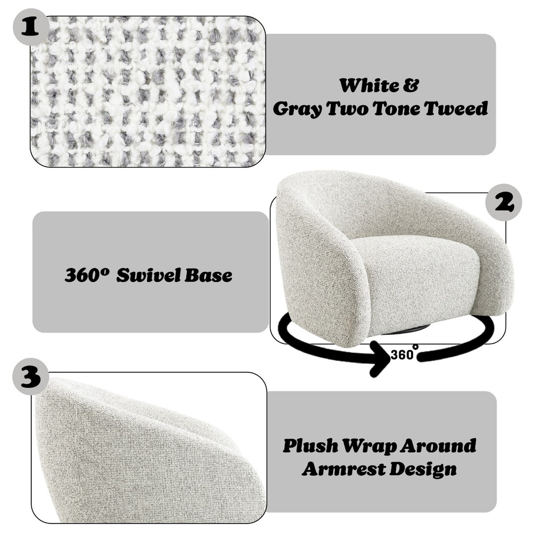 ACME Furniture Zoey Accent Chair with Swivel  AC03813