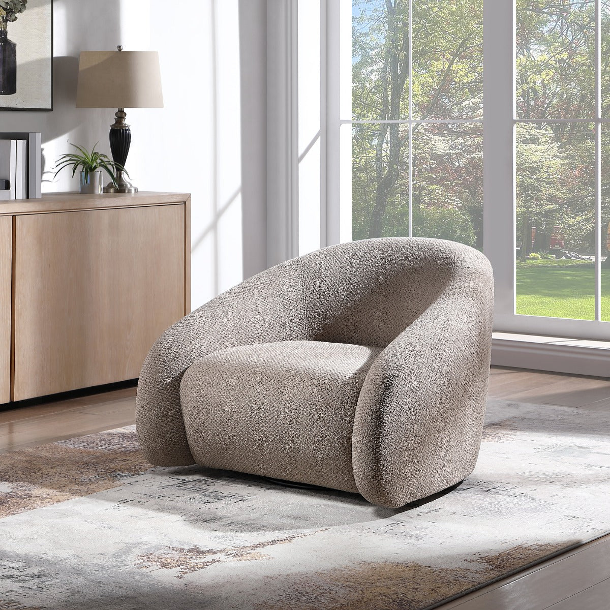 Zoey Accent Chair with Swivel 