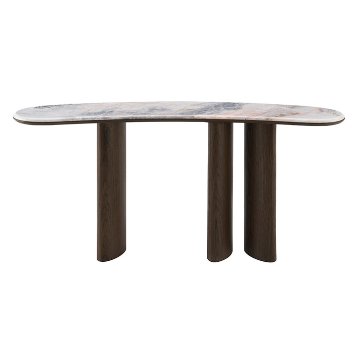 Hanale Console Table with Natural Marble