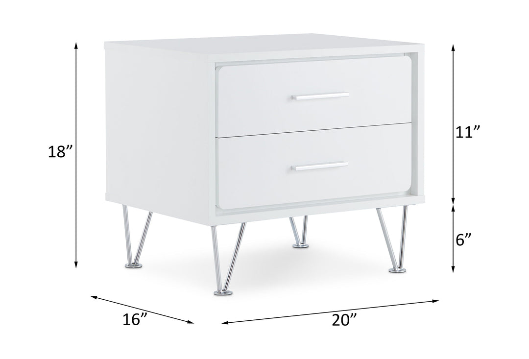 Deoss - Accent Table - White