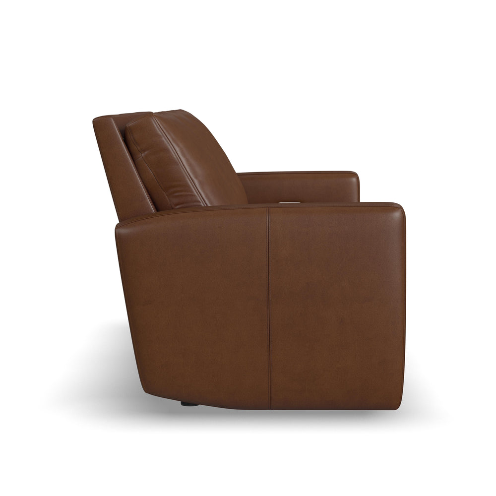 Aria Leather Power Reclining Sofa in Sedona