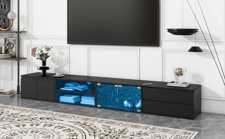 modern-app-controlled-led-faux-marble-tabletop-with-tempered-glass-doors-tv-stand-for-tvs-up-to-105-black