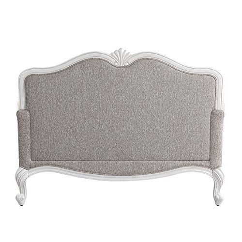 Ciddrenar - Loveseat With 3 Pillows - Fabric & White