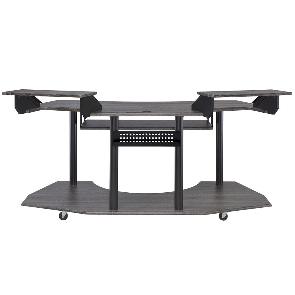 Eleazar - 71" Music Studio Desk - Black Oak