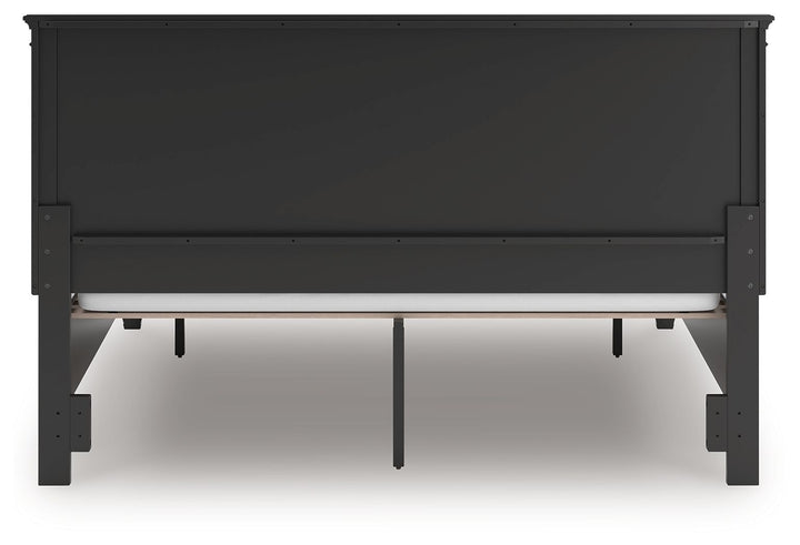 Lanolee - California King Panel Storage Bed - Black by Ashley Furniture product image